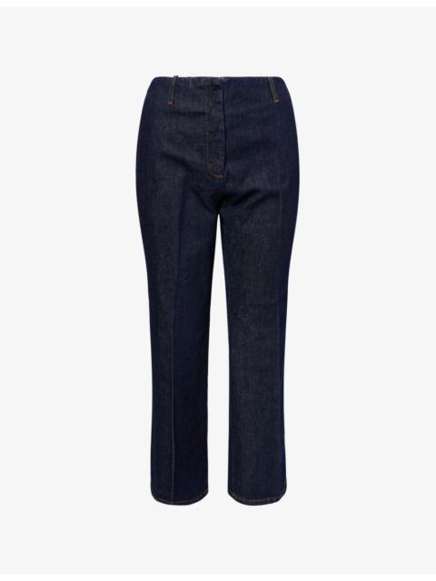 Relaxed-Fit Straight-Leg Denim Trousers