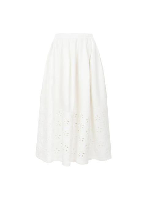 EMBROIDERED MID-LENGTH SKIRT