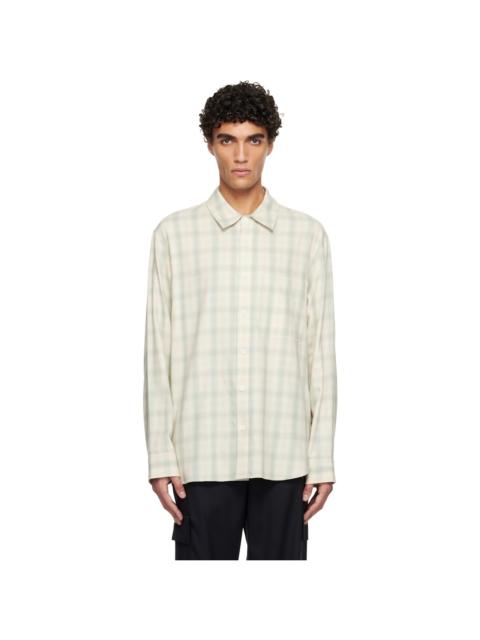 SOLID HOMME Beige Check Shirt