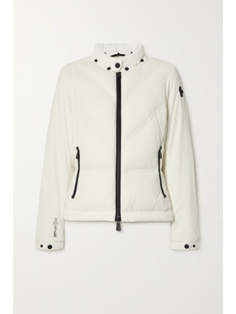 Moncler Vailly hooded quilted shell down jacket White