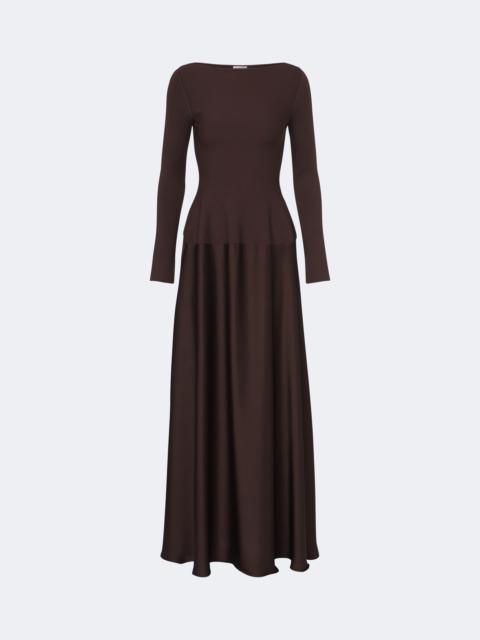 SIMKHAI Paola knitted satin gown