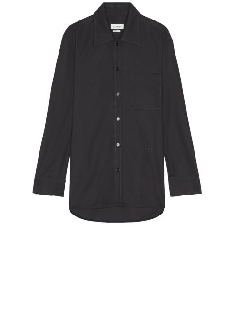 Lanvin Twisted Cocoon Overshirt Shacket