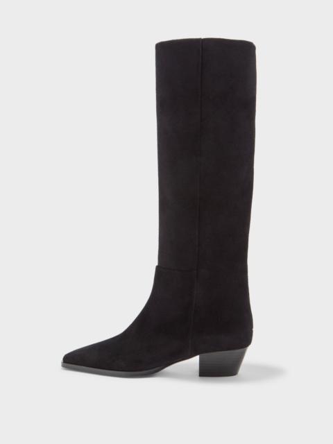 Aeyde Medea Suede Knee-High Boots
