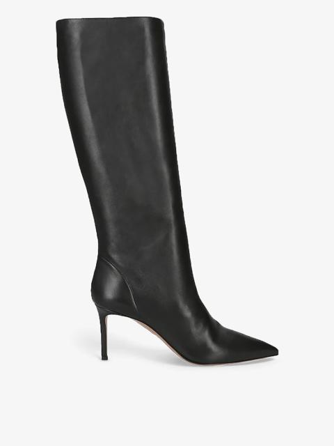 Matignon 75 knee-high leather heeled boots