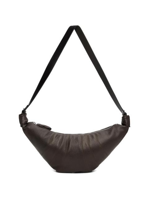 Lemaire Brown Rail Belt Medium Croissant Bag