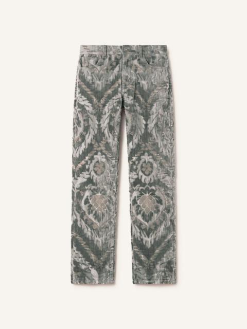 Lanvin BEVILACQUA STRAIGHT-LEG TROUSERS IN PIGNA PATTERN