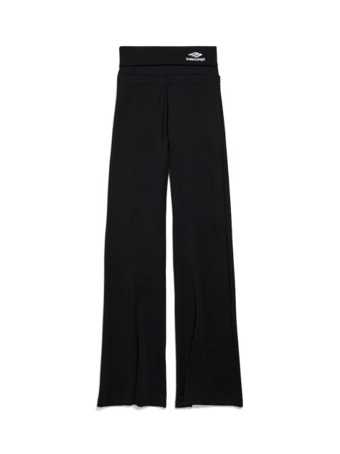 BALENCIAGA Women's 3b Sports Icon Foldover Leggings in Washed Black