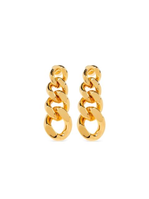 Jil Sander cable-link drop earrings