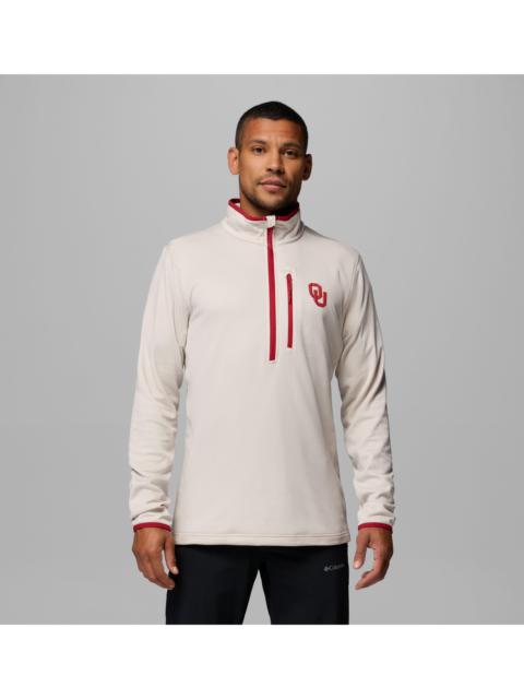 Columbia Men's Collegiate Essential Hike Grid Fleece Half Zip - Oklahoma