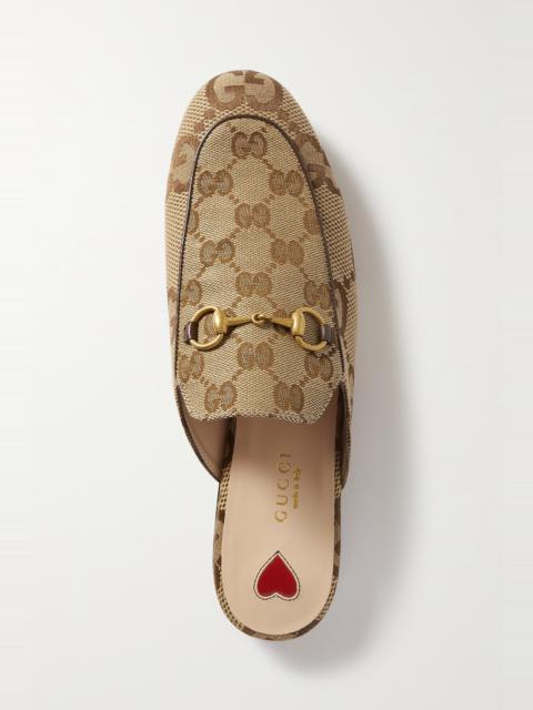 GUCCI Princetown horsebit-detailed leather slippers