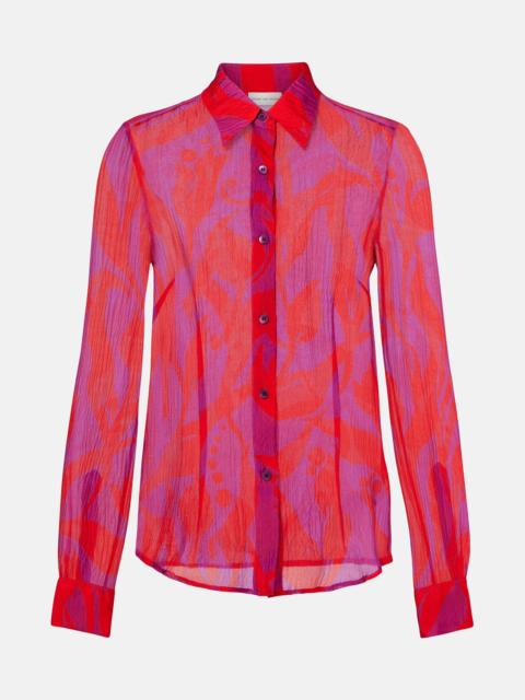 Dries Van Noten Cloudy printed silk shirt