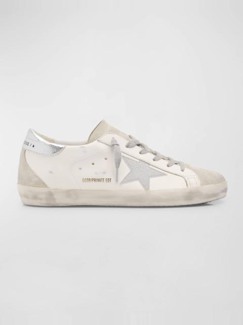 Superstar Mixed Leather Low-Top Sneakers