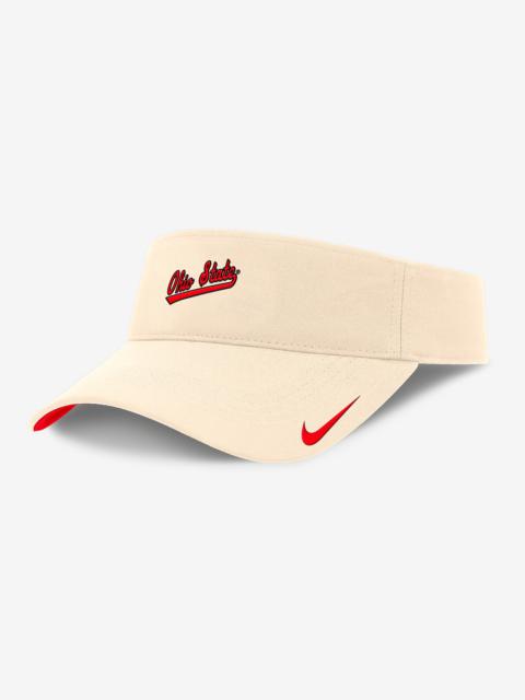 Nike Ohio State Buckeyes Primetime Ace Men's Nike Dri-FIT College Adjustable Visor