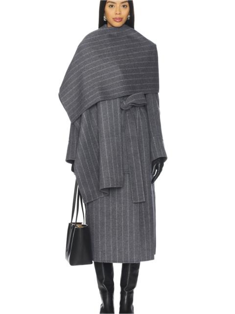 NICHOLAS Candice Scarf Double Wool Long Coat