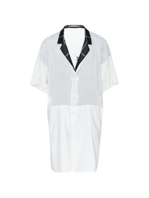 Yohji Yamamoto graphic-print short-sleeve jacket