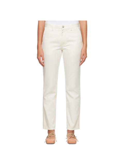 MM6 Maison Margiela Off-White Four-Pocket Jeans