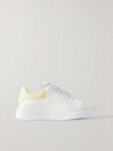 Alexander McQueen Leather exaggerated-sole sneakers