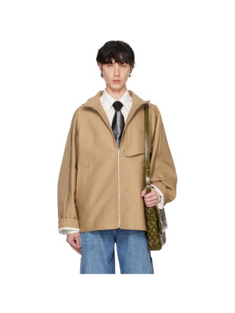 Bottega Veneta Beige Heavy Cotton Gabardine Jacket