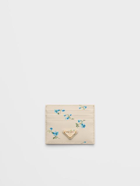 Prada Printed Saffiano leather card holder