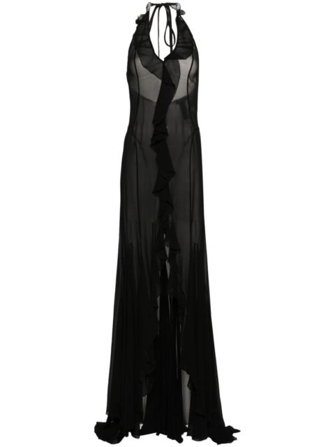 MISBHV semi-sheer maxi dress