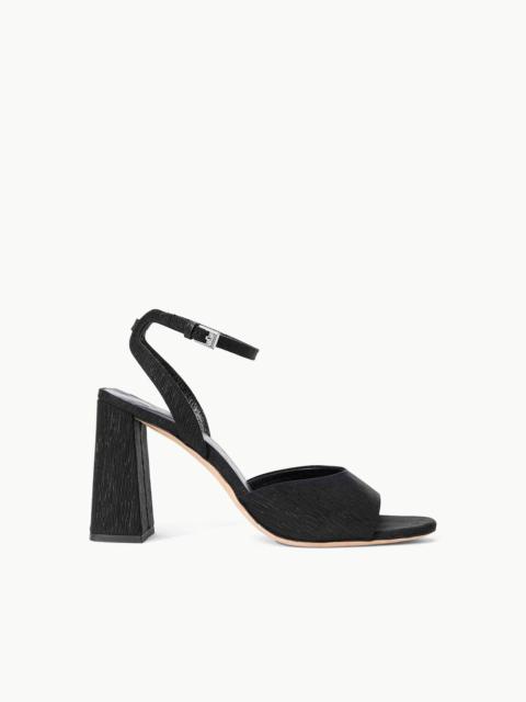 STAUD SOLANGE HEEL BLACK GROSGRAIN