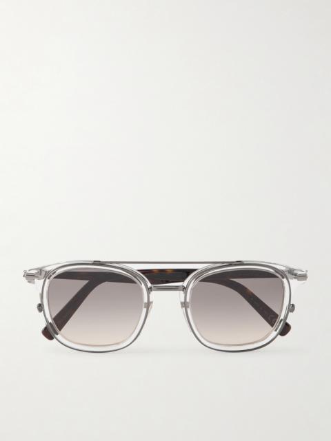 Dior DiorBlackSuit S14I Square-Frame Acetate and Silver-Tone Sunglasses