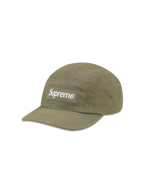 Supreme Linen Camp Cap 'Olive'