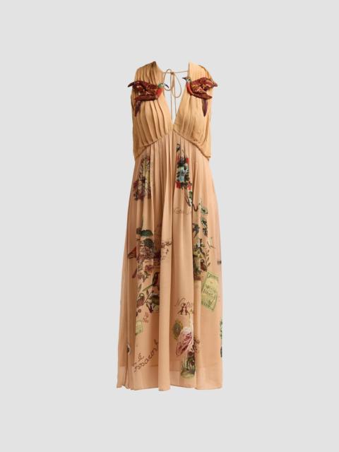 FARM RIO Women's Bird Poetry Hummingbird Midi Dress - Pink