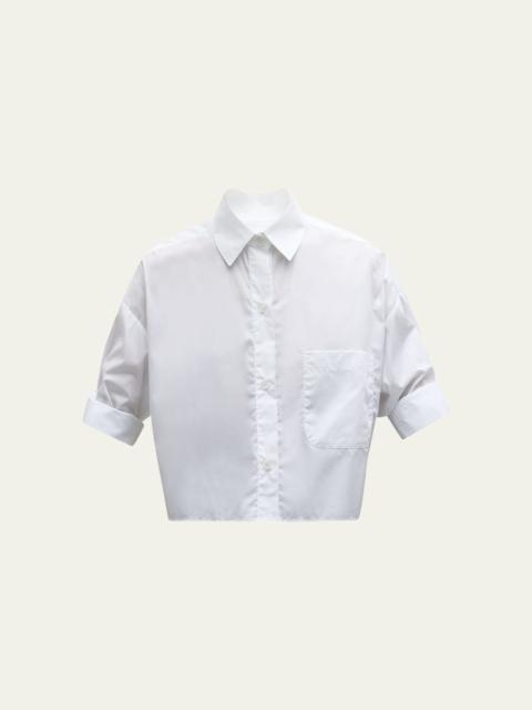 TWP Next Ex Cropped Shirt in Superfine Cotton