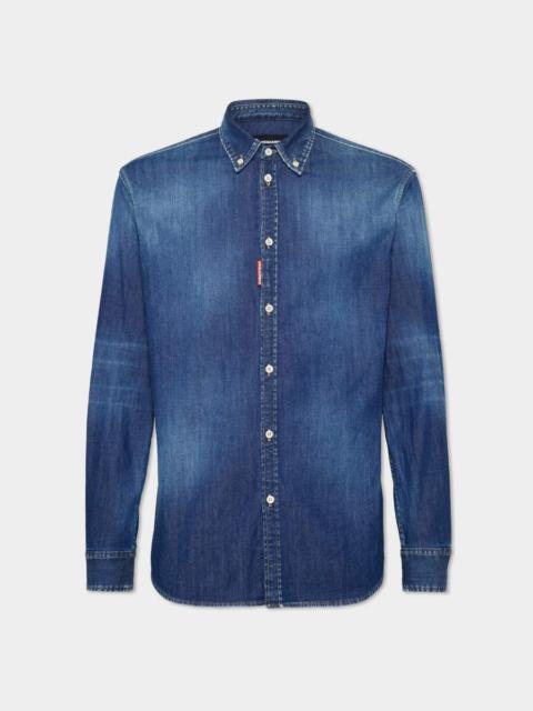 DSQUARED2 DARK WASH RELAX DAN B.D. SHIRT