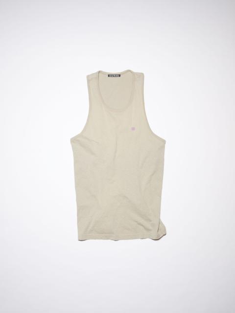 Acne Studios Relaxed fit tank top - Mushroom beige