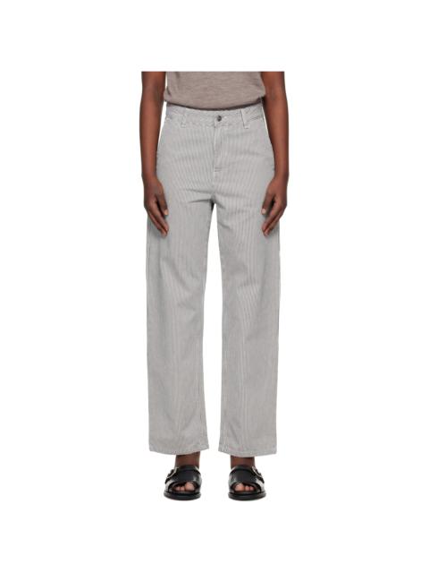 Carhartt WIP Gray Mercer Stripe Jeans