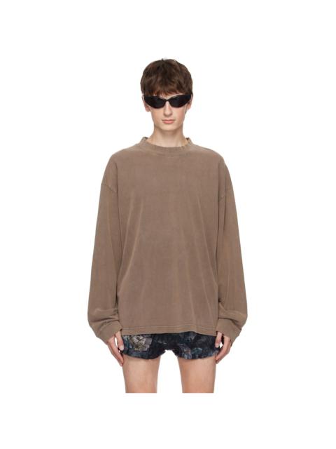 Brown Patch Long Sleeve T-Shirt