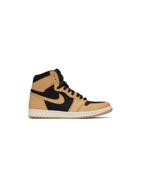Jordan Beige & Black Air Jordan 1 Retro High OG Sneakers