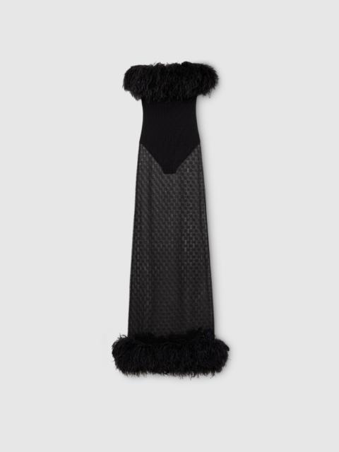 GUCCI GG lace long dress