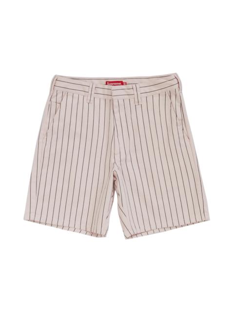 Supreme Supreme Work Short Light Pink Stripe