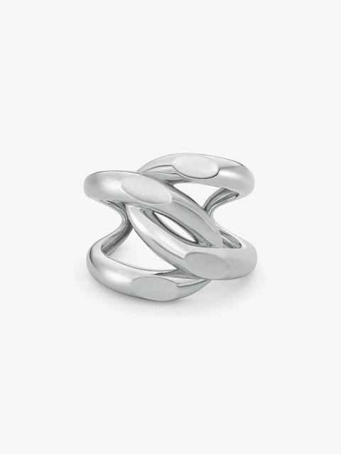 MICHAEL KORS Oversized Precious Metal-Plated Brass Curb-Link Cuff