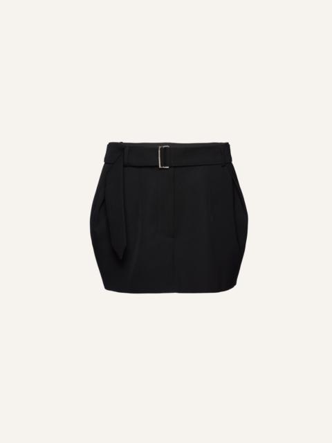 MAGDA BUTRYM Belted mini skirt in black