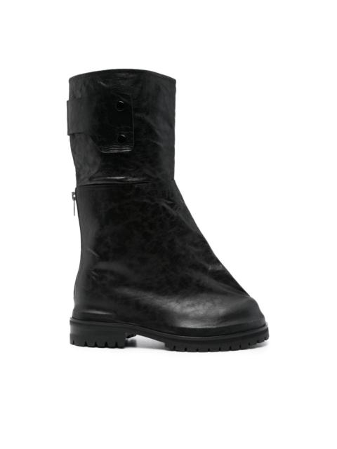 424 Marathon Overlay leather boots
