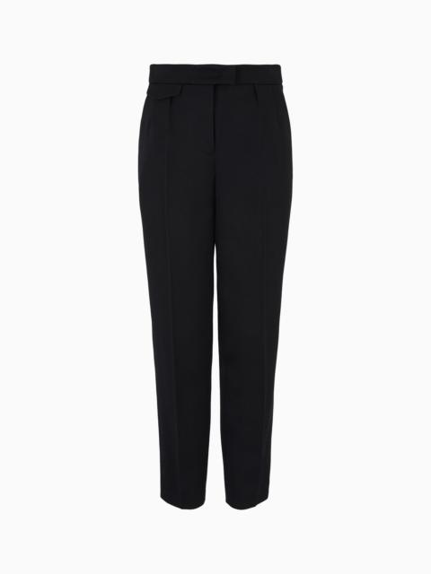 GIORGIO ARMANI Straight trousers in virgin wool