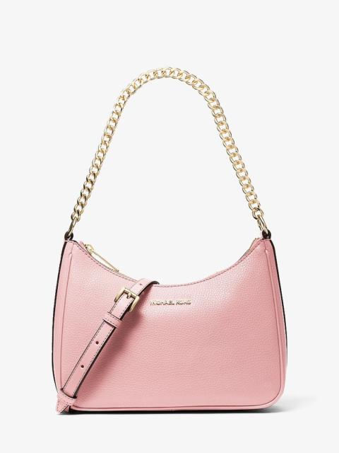 MICHAEL KORS Jet Set Large Pebbled Leather Convertible Crossbody Bag