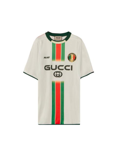 Gucci x Palace Printed Football Technical Jersey T-Shirt 'White'