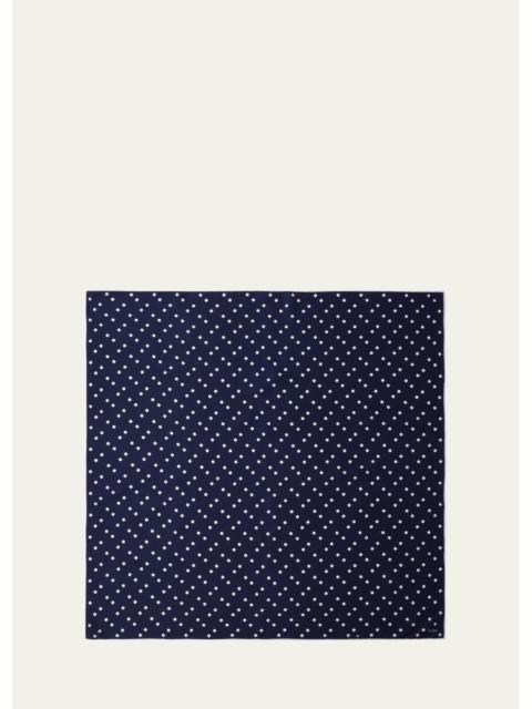 Prada Polka Dot Silk Scarf