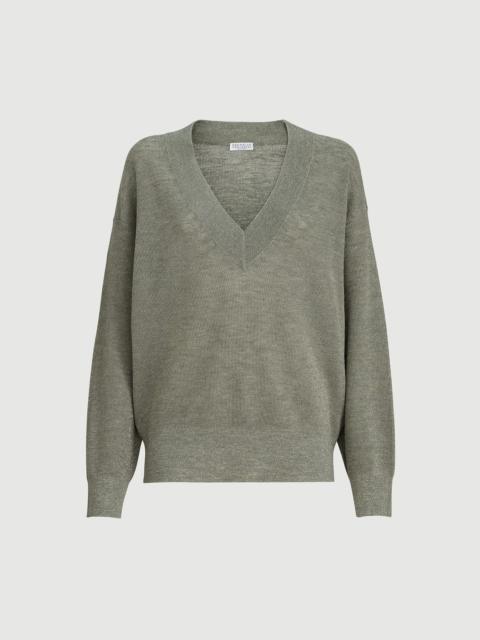 Brunello Cucinelli Sparkling linen sweater