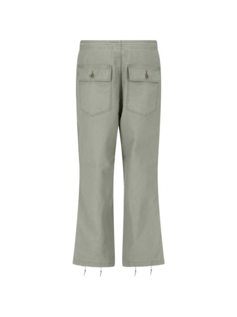 NEEDLES drawstring embroidered trousers