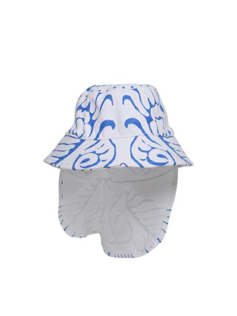 Rhude Plate Hat White And Blue