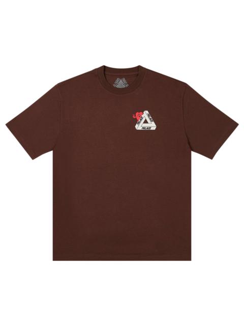 Palace Tri-Hearts T-Shirt 'Nice Brown'