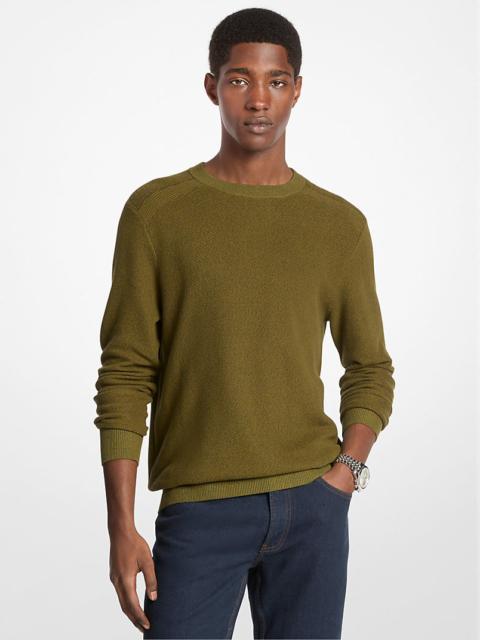 MICHAEL KORS Cotton Mouliné Sweater