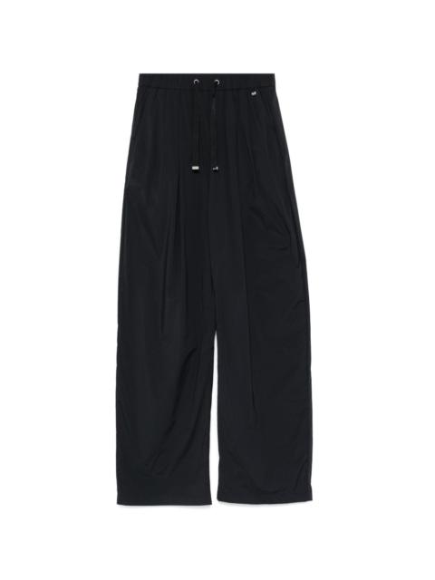 Herno drawstring pleated palazzo pants