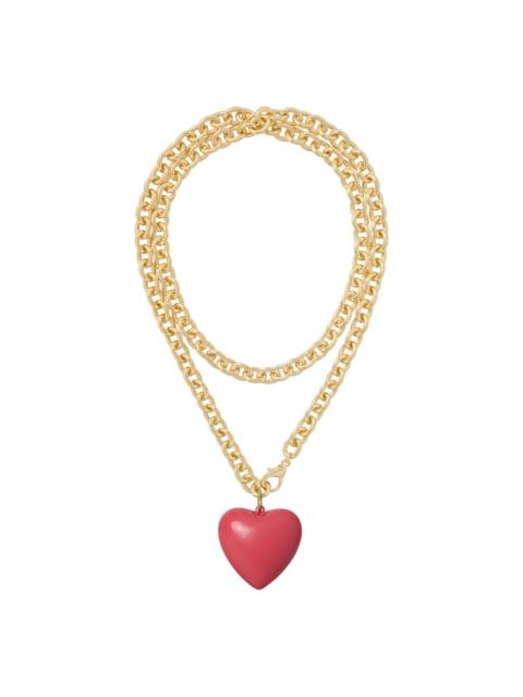 ROXANNE ASSOULIN Big Puffy Heart Charm necklace